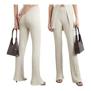 The Line By K Daisy Ribbed Pant in Sand Medium NWT